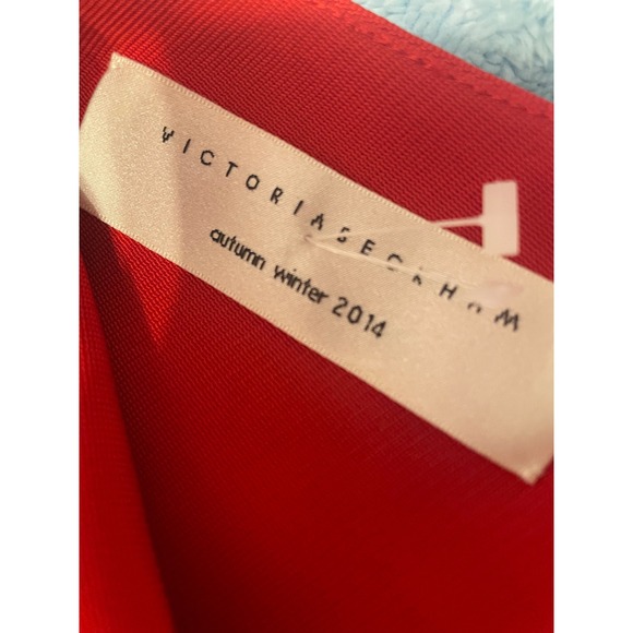 Victoria Beckham Pleated Midi Skirt Black Red Waistband Autumn Winter 2014 - Picture 4 of 5